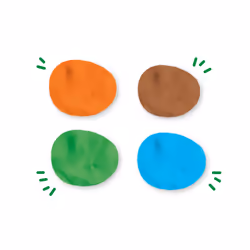 SES Creative Feel good dough - Nature (4x90gr) - This line enables the very young children, Age 1+ - Additional view 4