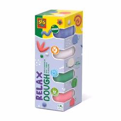 SES Creative Feel good dough - Relax (4x90gr) -This line enables the very young children, Age 1+, Modeling dough, Multicolour ...