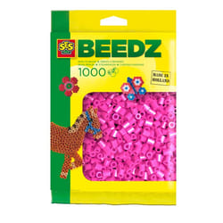 SES Creative Beedz Iron on beads 1000 neon pink