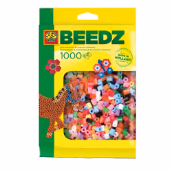 SES Creative Beedz Iron on beads 1000 mix basic, 1000 pc(s), 5 yr(s), Boy/Girl, Child, Plastic, Multicolour