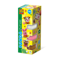 SES Creative FunDo dough - Farm animals (3x90gr-1x40gr)