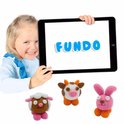 SES Creative FunDo dough - Farm animals (3x90gr-1x40gr) - Additional view 5