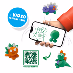 SES Creative FunDo dough - Dinos (3x90gr-1x40gr) - Additional view 4