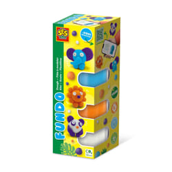 SES Creative FunDo dough - Wild animals (3x90gr-1x40gr)