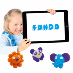 SES Creative FunDo dough - Wild animals (3x90gr-1x40gr) - Additional view 5