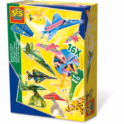 SES Creative Airplane folding, Children's origami kit, 5 yr(s), Paper, Multicolour, 16 pc(s)