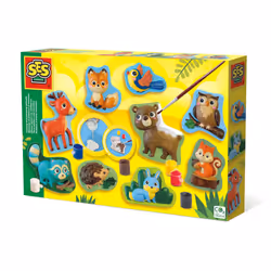SES Creative Casting and painting - Forest animals, Children's casting/painting kit, 5 yr(s), Multicolour