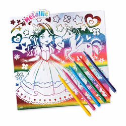 SES Creative Metallic colouring canvas