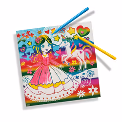 SES Creative Metallic colouring canvas