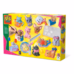 SES Creative Casting and Painting - Cats and dogs, Children's casting/painting kit, 5 yr(s), Multicolour