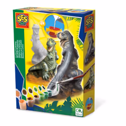 SES Creative Casting and painting - T-rex, Children's casting/painting kit, 5 yr(s), Multicolour, 13 pc(s)