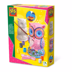 SES Creative Casting and painting - Owl, Children's casting/painting kit, 5 yr(s), Multicolour, 14 pc(s)