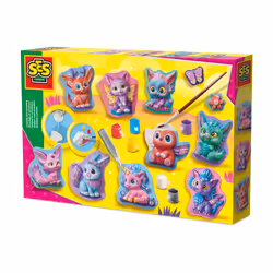 SES Creative Casting and painting (- Cute fantasy figures), Children's casting/painting kit, 5 yr(s), Multicolour
