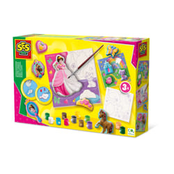 SES Creative Casting and painting - Canvases to paint princesses 3x