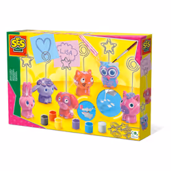 SES Creative Casting and painting - Memo holders, Children's casting/painting kit, 5 yr(s), Multicolour, 12 pc(s)