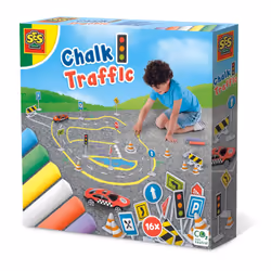 SES Creative Chalk traffic, Multicolour, 3 yr(s), 12 yr(s), Boy/Girl, Cardboard, Child
