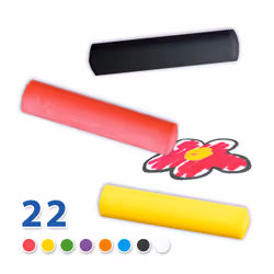 SES Creative Playground chalk 22pcs bucket - Powerful colours chalk, Black chalk for beautiful lines, Stimulates outdoor play, Stimulates creativity, Age 2+ - Additional view 5