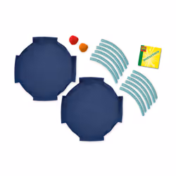 SES Creative Tennis and frisbee fun - Two extra large tennis-frisbees, Compact to take along, 2 in 1,, Age 3+