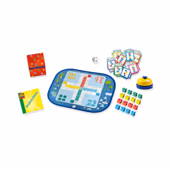 SES Creative Wrap&Go travel games - Ludo - Quartet - Speed blocks - 3 in 1, Ludo, Quartet and Speed Blocks. Age 4+