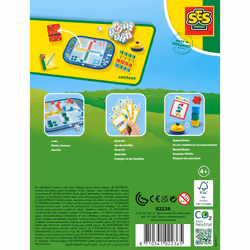 SES Creative Wrap&Go travel games - Ludo - Quartet - Speed blocks - 3 in 1, Ludo, Quartet and Speed Blocks. Age 4+