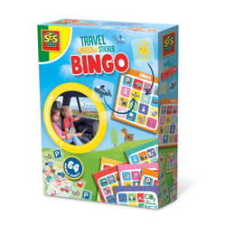 SES Creative Travel window sticker bingo - Re-usable stickers that can be stuck the window and bingo cards, Age 3+