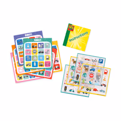 SES Creative Travel window sticker bingo - Re-usable stickers that can be stuck the window and bingo cards, Age 3+