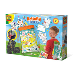 SES Creative Activity travel backpack - Bag full of activities for on the road, 3 activities in 1, Age 3+