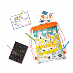 SES Creative Activity travel backpack - Bag full of activities for on the road, 3 activities in 1, Age 3+ - Additional view 4