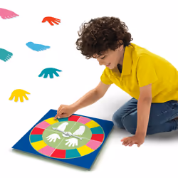 SES Creative Hands and feet twist - 32 Hands and feet, Can be played everywhere, Make your own rules and playfield, Foam is friendly to (bare) feet, Can be easily rinsed with water, Age 3+ - Additional view 5