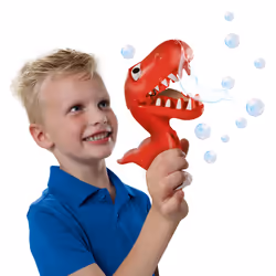 SES Creative Bubble dino attack - Lots of bubbles, Super strong soap solution, Suitable for all bubble products, Cool biting dinosaur, Easily washable, Age 3+ - Additional view 4