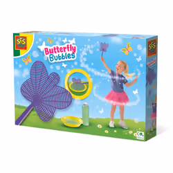 SES Creative Butterfly bubbles - Lots of little bubbles, Super strong soap solution, Suitable for all bubble products, Easily ...