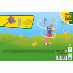 SES Creative Butterfly bubbles - Lots of little bubbles, Super strong soap solution, Suitable for all bubble products, Easily washable, Age 3+