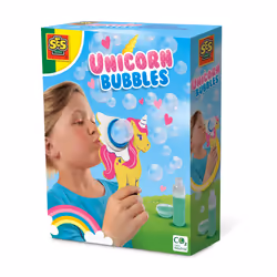 SES Creative Unicorn bubbles - Lots of bubbles, Super strong soap solution, Suitable for all bubble products, Easily washable ...