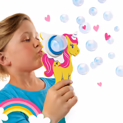 SES Creative Unicorn bubbles - Lots of bubbles, Super strong soap solution, Suitable for all bubble products, Easily washable, Age 3+ - Additional view 5