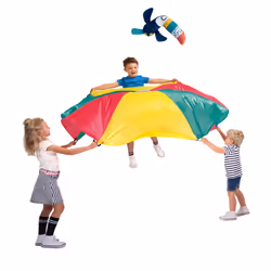 SES Creative Parachute flying tucan