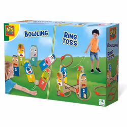 SES Creative Bowling and ring toss, 4 yr(s), Wood, Multicolour