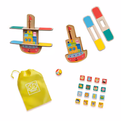 SES Creative Wooden balance boat
