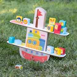 SES Creative Wooden balance boat