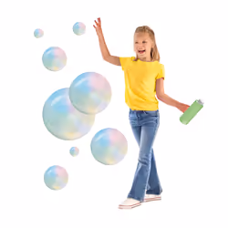 SES Creative 02323 Giant Mega Bubbles - Outdoor Play Kit for Kids Aged 5+ - Includes Extra-Long Wands and Bubble Solution - Create Huge Bubbles - Additional view 5
