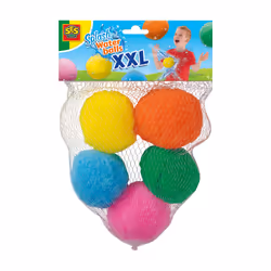 SES Creative 02404 Splash Water Balls XXL - Outdoor Play Kit for Kids Aged 3+ - Includes Oversized Reusable Water Balls - Per ...