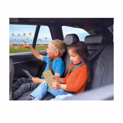 SES Creative 02406 Window Sticker Game for the Car - Creative Travel Kit for Kids Aged 3+ - Travel Games - Fun on the Road - 48 Stickers and 2 Game Boards - Reusable Stickers