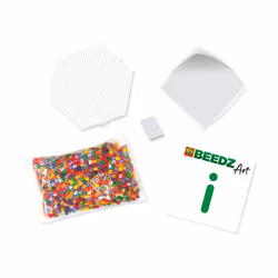 SES Creative Beedz art 06025 - Wildflowers - Fuse Beads Craft Kit for Kids and Adults - Includes Pegboard and 1600 Beads - Create Stunning Floral Designs