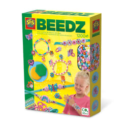 SES Creative Beedz Iron on beads - Diamond jewellery - 1200 Iron on beads, High quality, Bright colours, Age 5+