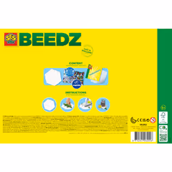 SES Creative Beedz Iron on beads - Dino world - 2100 Iron on beads, High quality, Bright colours, Age 5+