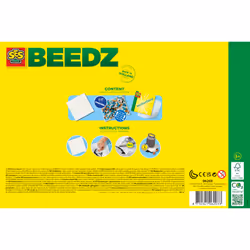 SES Creative Beedz Iron on beads - Arctic animals - 2100 Iron on beads, High quality, Bright colours, Age 5+