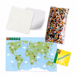 SES Creative Beedz Iron on beads - World animals
