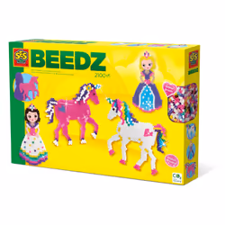 SES Creative Beedz Iron on beads - Unicorns and princesses, 2100 pc(s), 5 yr(s), Girl, Preschool, Unicorn, Multicolour