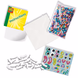 SES Creative Beedz Iron on beads - FunPins glitter animals
