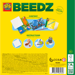 SES Creative Beedz Iron on beads - Safari animals - 2000 Iron on beads, High quality, Bright colours, Age 5+