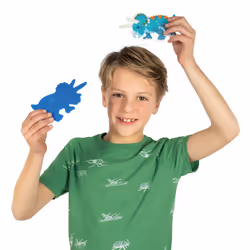SES Creative Beedz Green - Iron on beads set triceratops dino